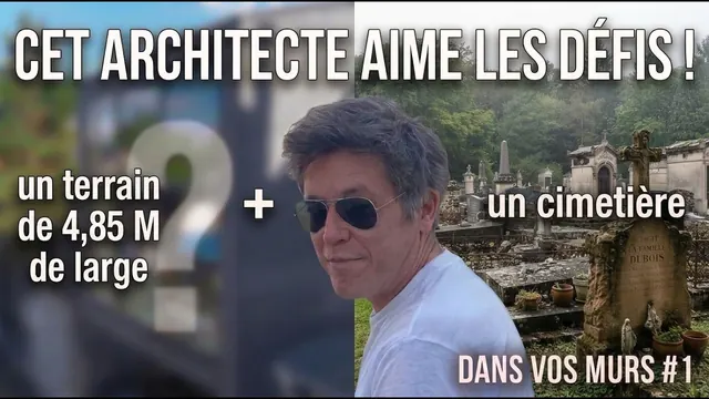 Il a construit son agence sur une parcelle de 4,85m de large | Dans Vos Murs #1